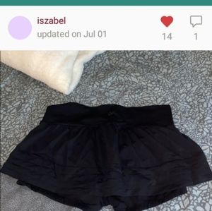 lululemon mini athletic skirt w built in spandex